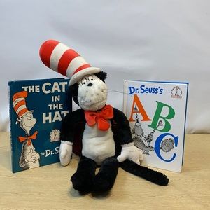 THE CAT IN THE HAT plush and book set.